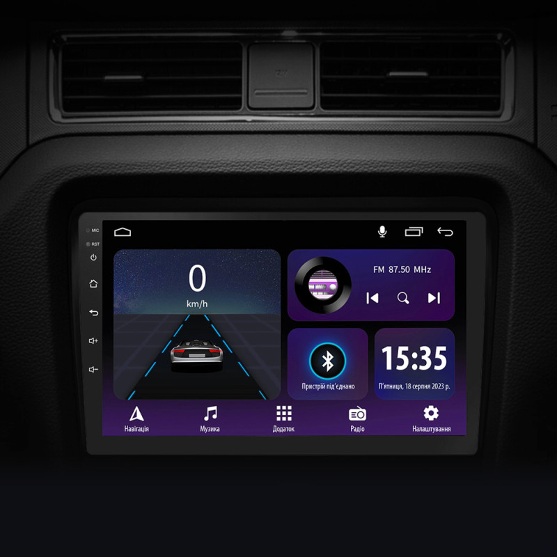 Android head unit SIGMA E10232 ANDROID 10 2+32 Gb Ford Mustang 5 S-197 (F1) 2009-2014 10" (L3)