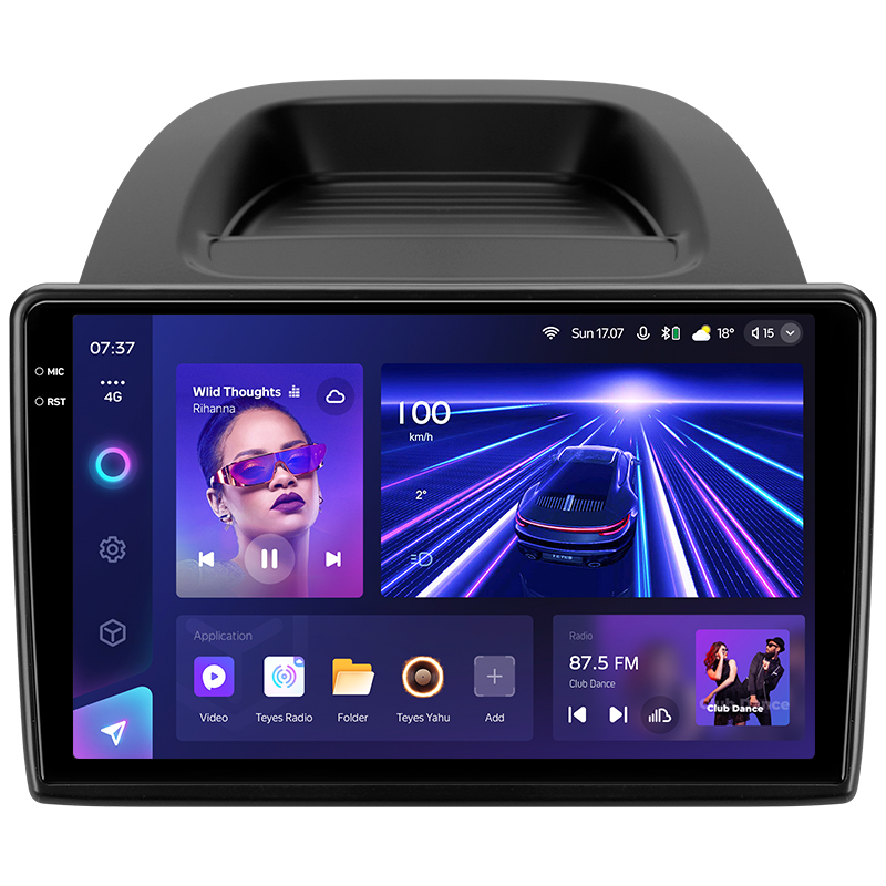 Android head unit Teyes CC3 6+128 Gb with 360° surround view° Ford EcoSport Eco Sport 2017-2023 10" 2k