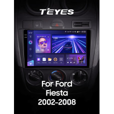 Android head unit Teyes CC3 4+64 Gb Ford Fiesta Mk VI 5 Mk5 2002 - 2008 9" 2k