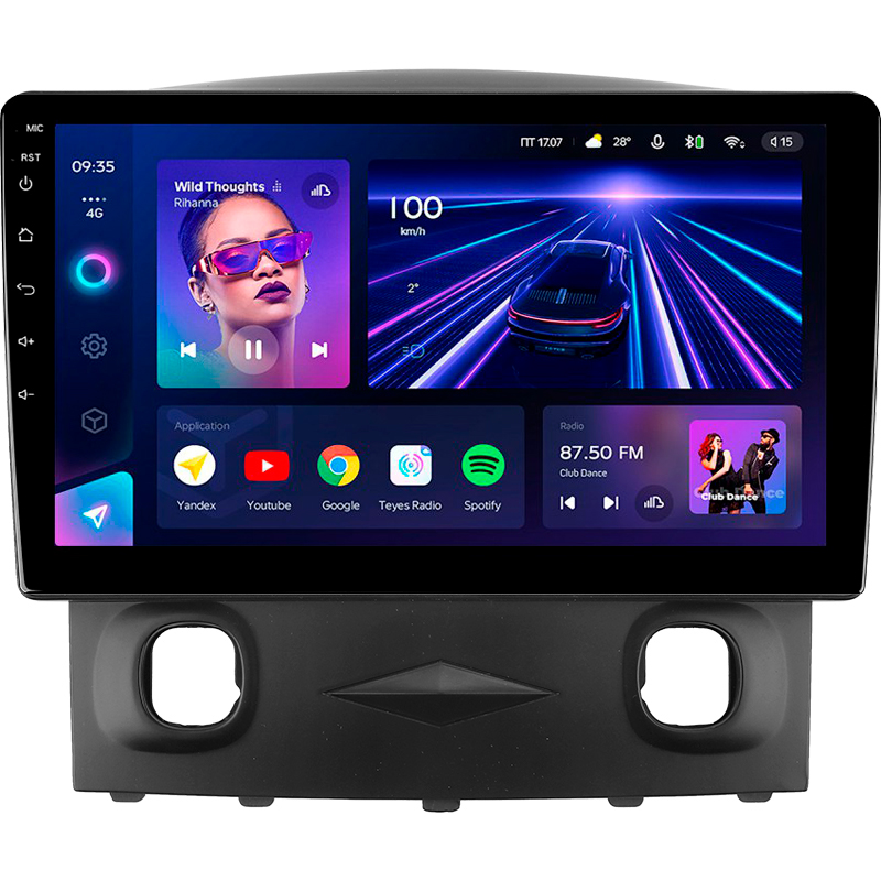 Android head unit Teyes CC3 4+32 Gb Ford Escape 1 2007-2012 9"