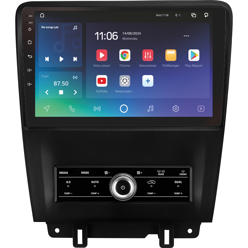 Android head unit SIGMA X10432 ANDROID 10 4+32 Gb 4G DSP Ford Mustang 5 S-197 (F1) 2009-2014 10" (L3)