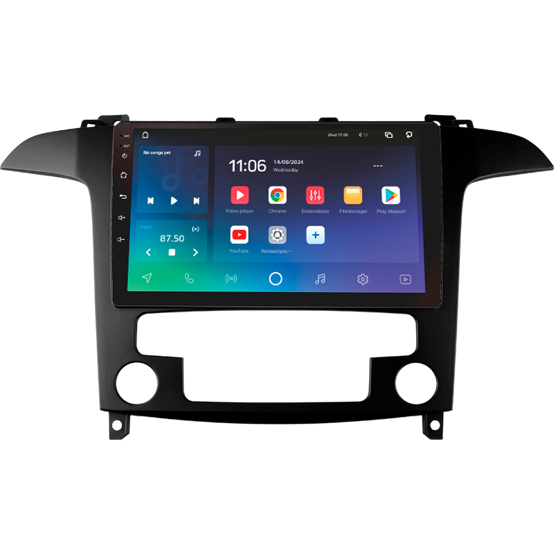 Android head unit SIGMA X9432 ANDROID 10 4+32 Gb 4G DSP Ford S-MAX 1 2006-2015 (F1) 9"