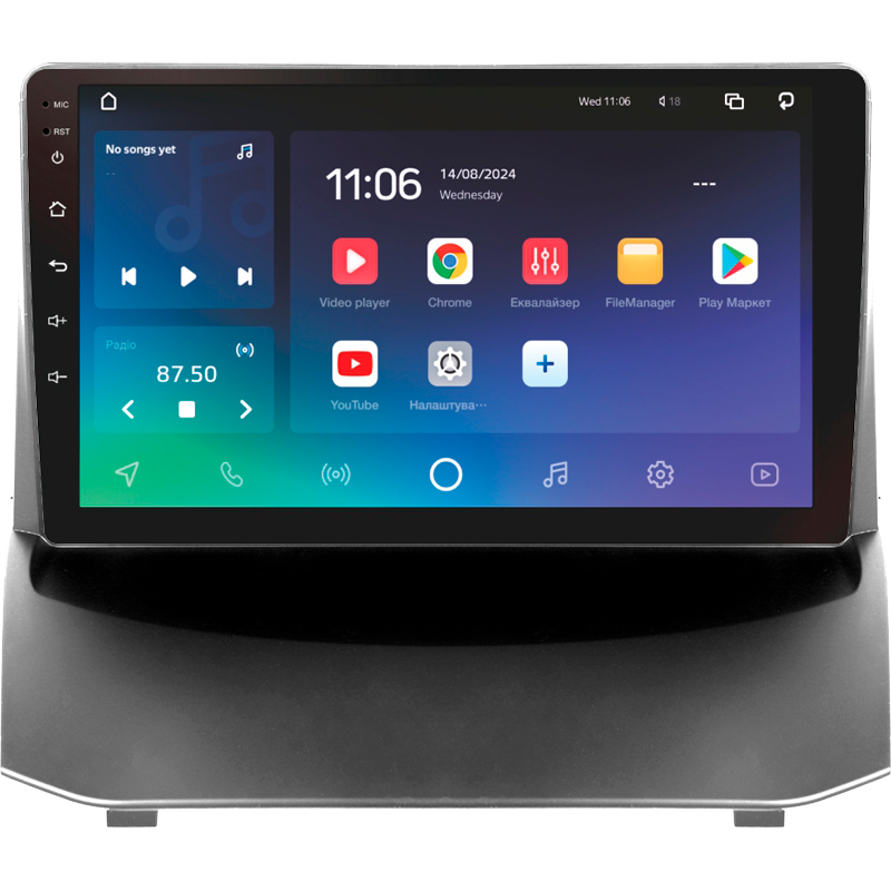 Android head unit SIGMA X9464 ANDROID 10 4+64 Gb 4G DSP Ford Fiesta Mk 6 (F1) 2009-2018 (B) 9"