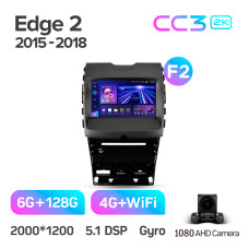 Android head unit Teyes CC3 6+128 Gb Ford Edge 2 2015-2018 (F2) 9" 2k (L1)