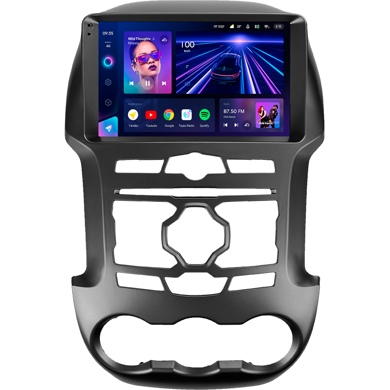 Android head unit Teyes CC3 4+32 Gb Ford Ranger 3 (F1) 2011-2015 9" (L1)