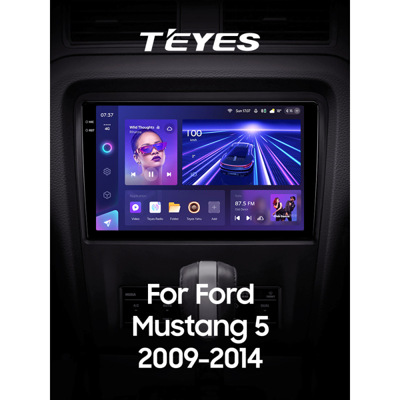 Android head unit Teyes CC3 4+64 Gb Ford Mustang 5 S-197 (F1) 2009-2014 10" 2k (L3)