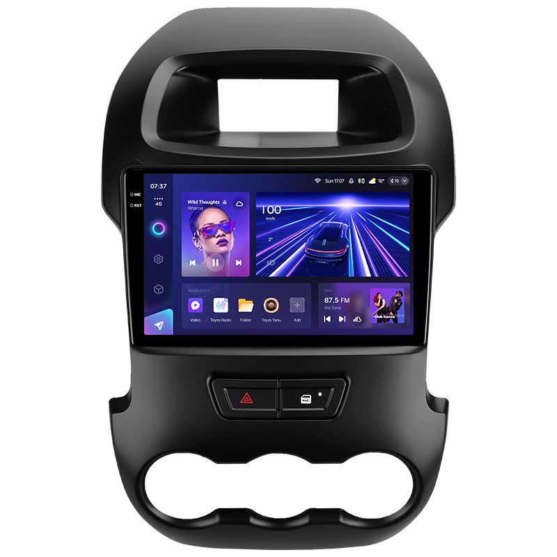 Oryginalna odtwarzacz multimedialny Teyes CC3 6+128 GB dla Ford Ranger (F2) 2011–2016, 9-calowy, 2DIN.