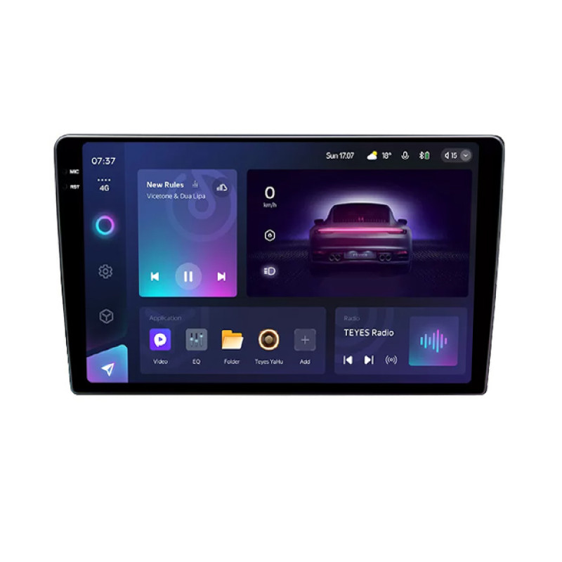 Magazynofon Teyes CC3 6+128 GB z panoramicznym wyświetlaczem 360° do Ford Fiesta 2019+, 10
