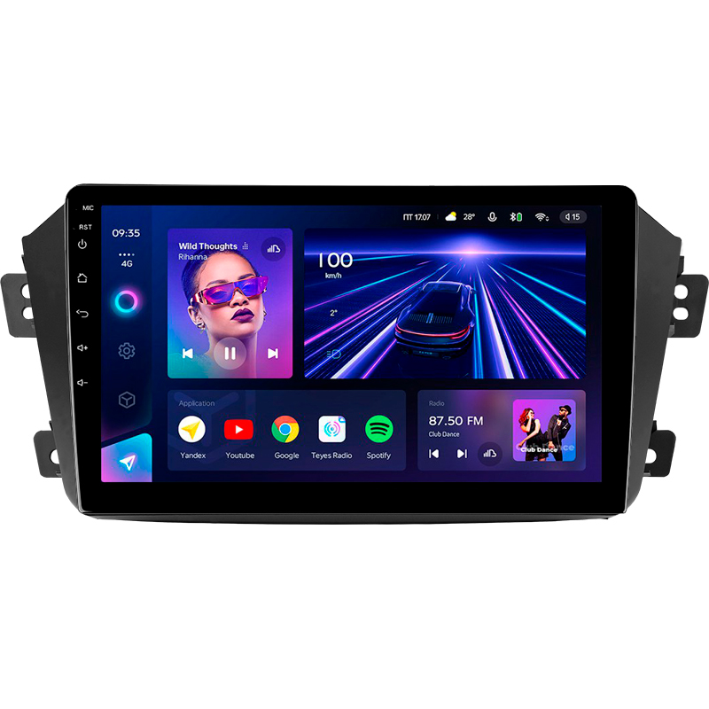 Android head unit Teyes CC3 4+32 Gb Geely Emgrand X7 1 GX7 EX7 2011-2019 9"