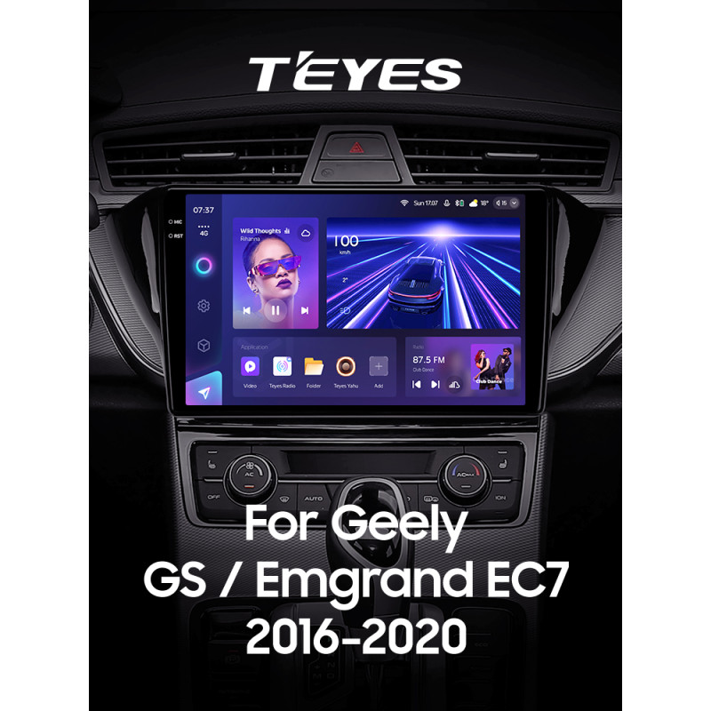 Android head unit Teyes CC3 4+64 Gb Geely GS 2016-2020 Emgrand EC7 1 2018-2020 (F2) 10" 2k