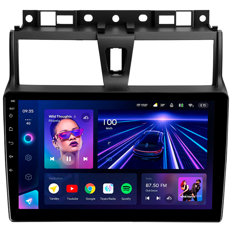 Android head unit Teyes CC3 4+32 Gb Geely Emgrand EC7 1 2016-2018 9"