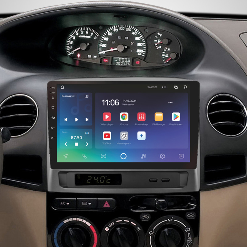 Android head unit SIGMA X9432 ANDROID 10 4+32 Gb 4G DSP Geely MK 1 2006-2013 9"