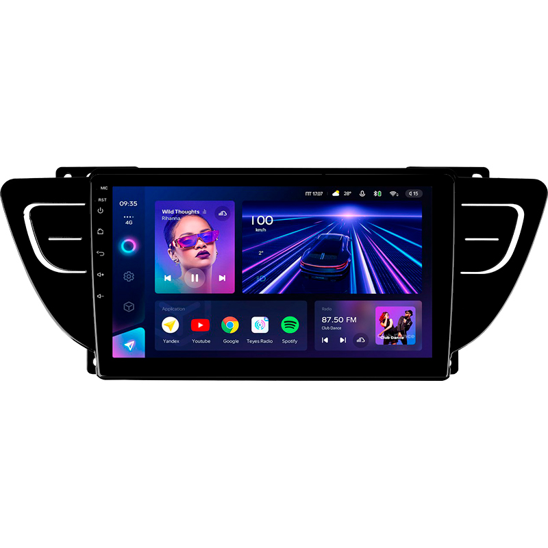 Android head unit Teyes CC3 4+32 Gb Geely Atlas NL-3 2016-2020 9"