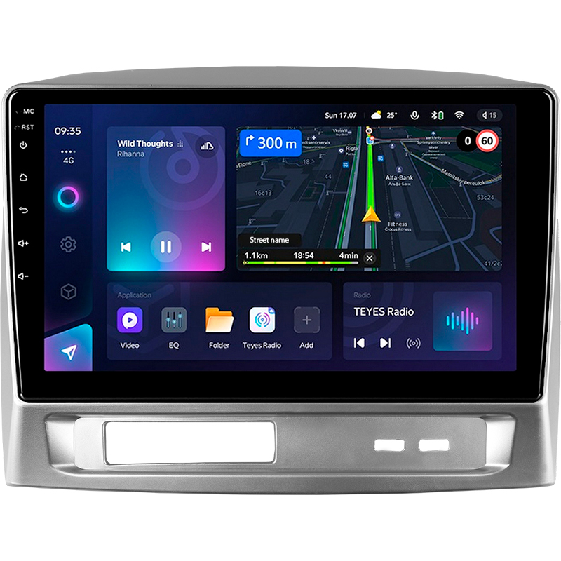 Android head unit Teyes CC3L 4+32 Gb Geely MK 1 2006-2013 9"