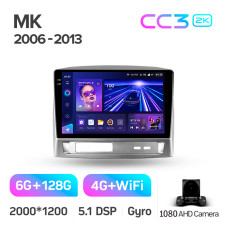 Android head unit Teyes CC3 6+128 Gb Geely MK 1 2006-2013 9" 2k