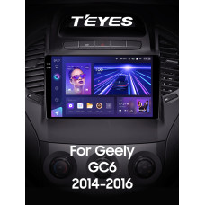 Android head unit Teyes CC3 6+128 Gb with 360° surround view° Geely GC6 1 2014-2016 9" 2k