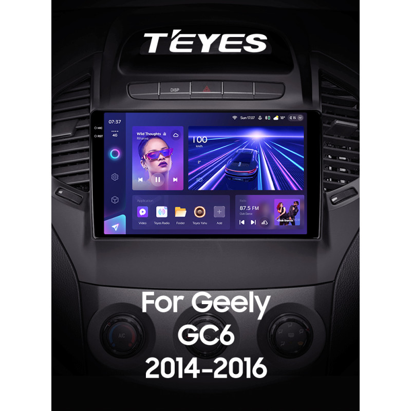 Android head unit Teyes CC3 6+128 Gb with 360° surround view° Geely GC6 1 2014-2016 9" 2k