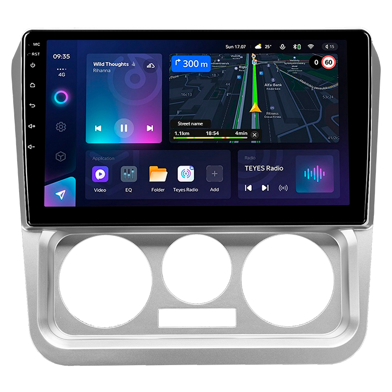 Android head unit Teyes CC3L 4+32 Gb Geely CK 2008-2016 9"