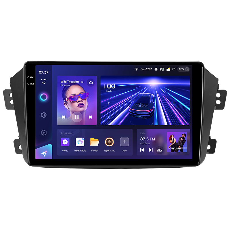 Android head unit Teyes CC3 4+32 Gb Geely Emgrand X7 1 GX7 EX7 2011-2019 9" 2k