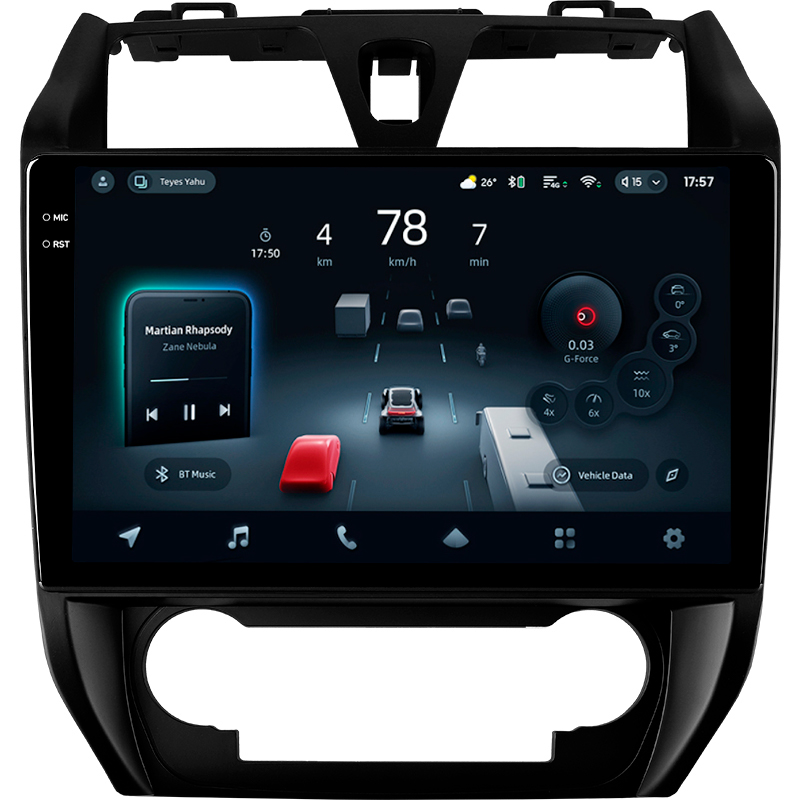 Android head unit Teyes CC4 Pro 8+128 Gb Geely Emgrand EC7 1 2009-2016 10" 2k