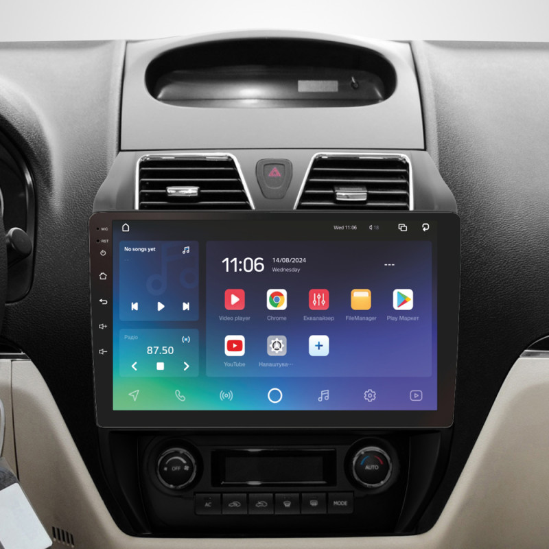 Android head unit SIGMA X10432 ANDROID 10 4+32 Gb 4G DSP Geely Emgrand EC7 1 2009-2016 10"