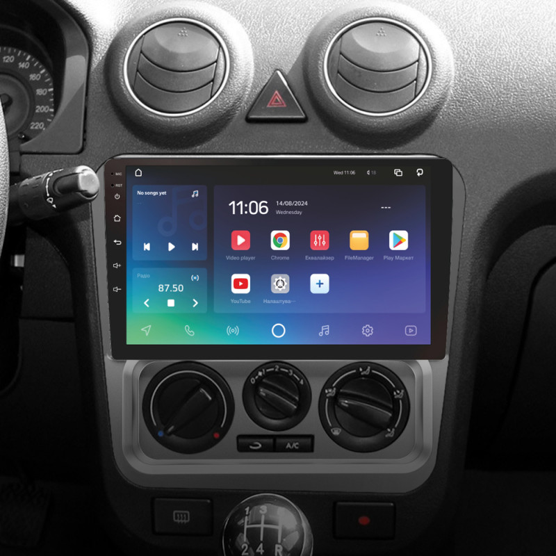 Android head unit SIGMA X9432 ANDROID 10 4+32 Gb 4G DSP Geely CK 2008-2016 9"