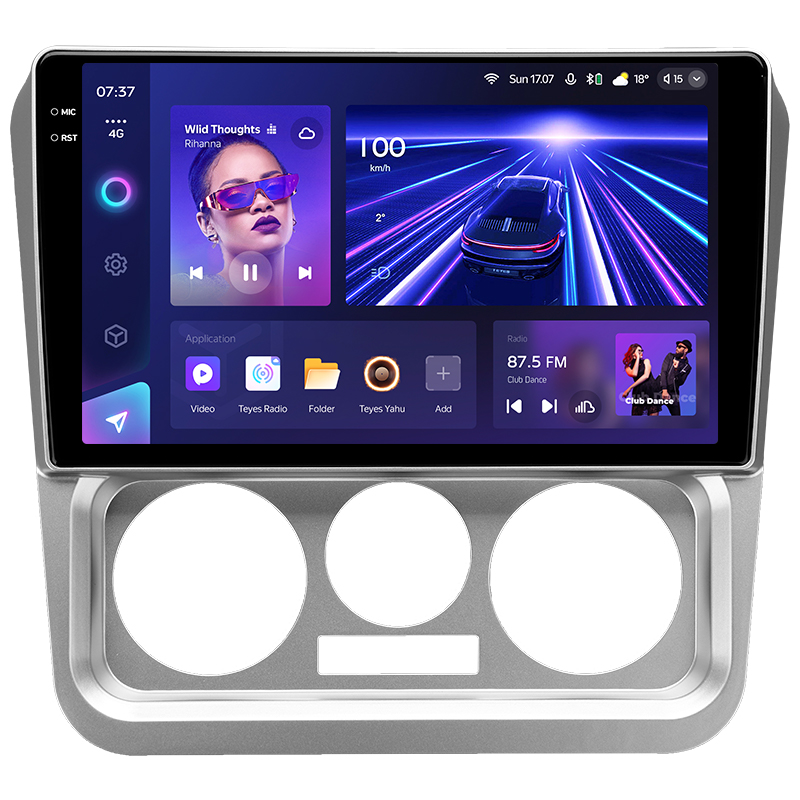 Android head unit Teyes CC3 6+128 Gb Geely CK 2008-2016 9" 2k