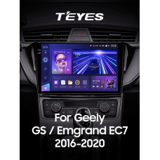 Android head unit Teyes CC3 6+128 Gb Geely GS 2016-2020 Emgrand EC7 1 2018-2020 (F2) 10" 2k