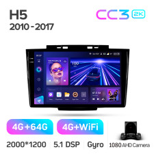 Android head unit Teyes CC3 4+64 Gb Great Wall Hover Haval H5 1 2010-2017 9" 2k