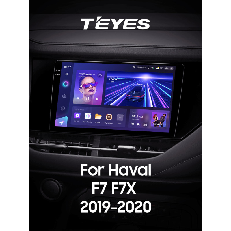 Android head unit Teyes CC3 6+128 Gb with 360° surround view° GREAT WALL Hover Haval F7 F7X 2019-2020 9" 2k