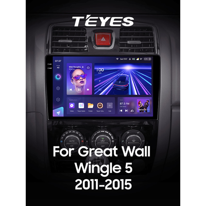Android head unit Teyes CC3 6+128 Gb Great Wall Wingle 5 2011-2015 10" 2k