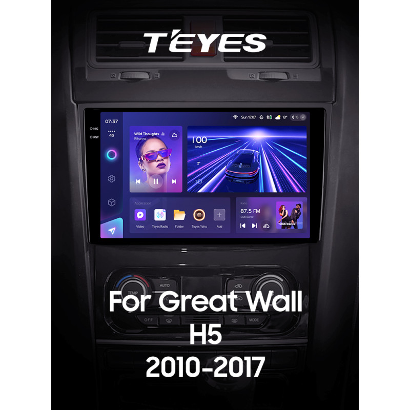 Android head unit Teyes CC3 6+128 Gb with 360° surround view° Great Wall Hover Haval H5 1 2010-2017 9" 2k