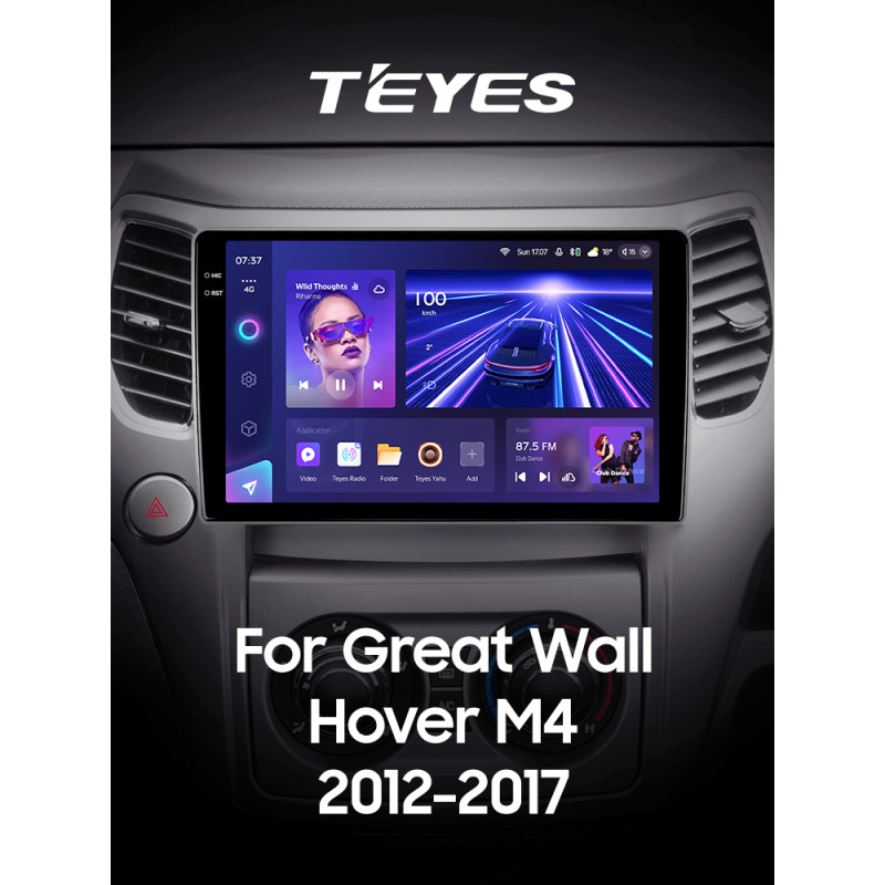 Android head unit Teyes CC3 6+128 Gb with 360° surround view° Great Wall Hover M4 1 2012-2017 10" 2k
