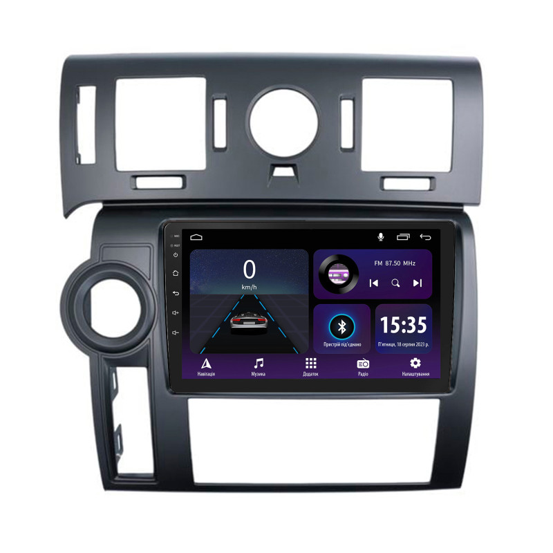 Android head unit SIGMA E9232 ANDROID 10 2+32 Gb Hummer H2 E85 2007-2009 Black 9"