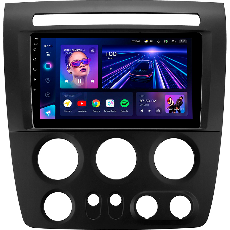 Android head unit Teyes CC3 4+32 Gb Hummer H3 1 2005-2010 9" (L1)