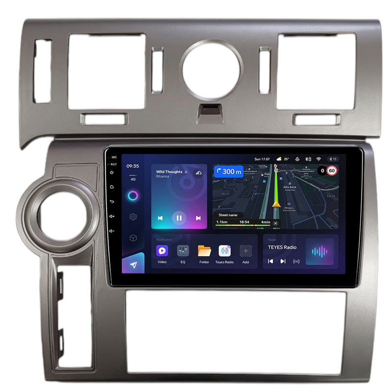 Android head unit Teyes CC3L 4+64 Gb Hummer H2 E85 2007-2009 Sliver 9" (L1)