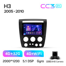 Android head unit Teyes CC3 4+32 Gb Hummer H3 1 2005-2010 9" 2k (L1)