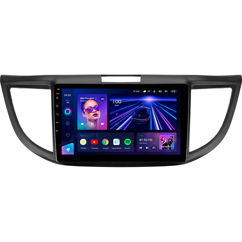 Android head unit Teyes CC3 4+32 Gb Honda CR-V CRV 4 RM RE (9 inch) 2011-2018 (B) 9"