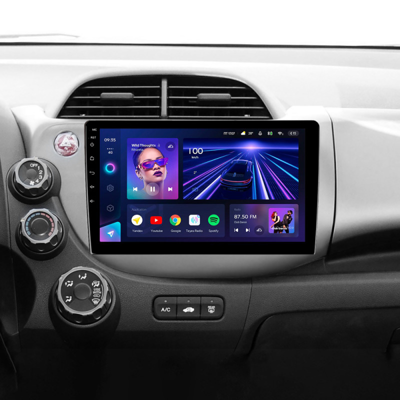 Android head unit Teyes CC3 4+32 Gb Honda Jazz 2 GG Fit 2 GE 2007 - 2014 10"