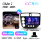Android head unit Teyes CC3 6+128 Gb Honda Civic 7 2000-2006 9" 2k