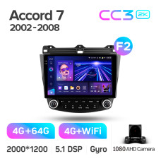Android head unit Teyes CC3 4+64 Gb Honda Accord 7 CM UC CL (F2) 2002-2008 10" 2k (L1)