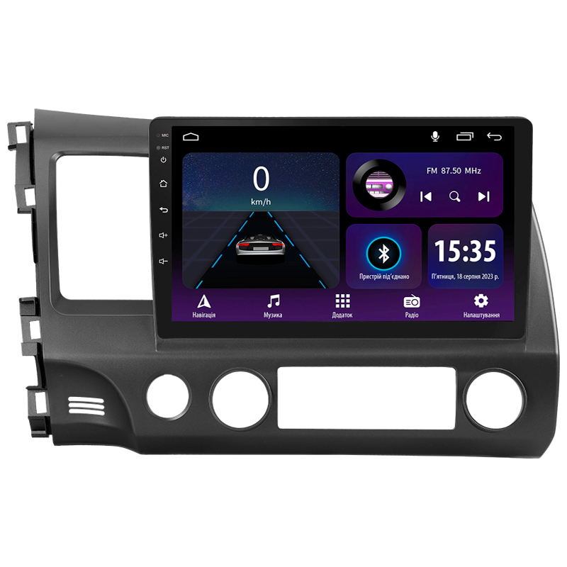 Android head unit SIGMA E10232 ANDROID 10 2+32 Gb Honda Civic 8 FK FN FD 2005-2012 10"