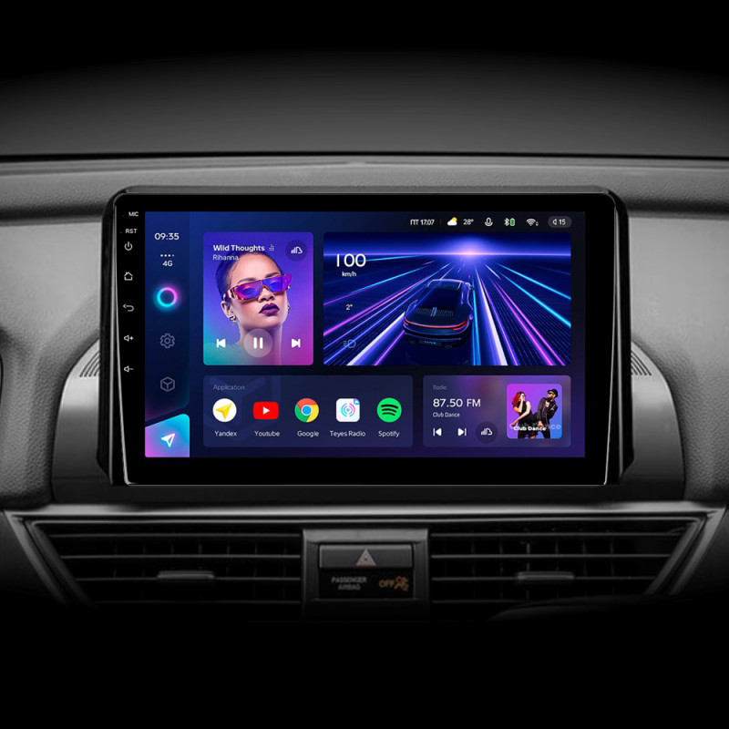 Android head unit Teyes CC3 4+32 Gb Honda Accord 10 CV X 2017 - 2021 (A) 9"