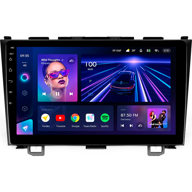 Android head unit Teyes CC3 4+32 Gb Honda CR-V CR-V 3 RE 2006-2012 9"