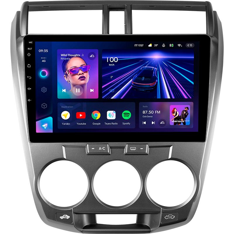 Android head unit Teyes CC3 4+32 Gb Honda City 2008-2013 10"