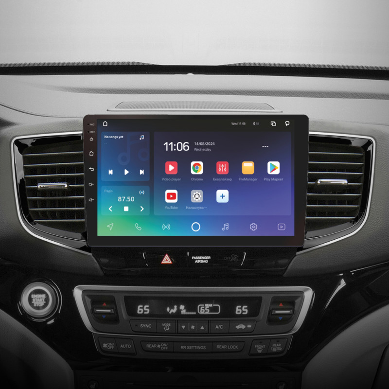 Android head unit SIGMA X10432 ANDROID 10 4+32 Gb 4G DSP Honda Pilot YF6 2015-2020 10" (L1)