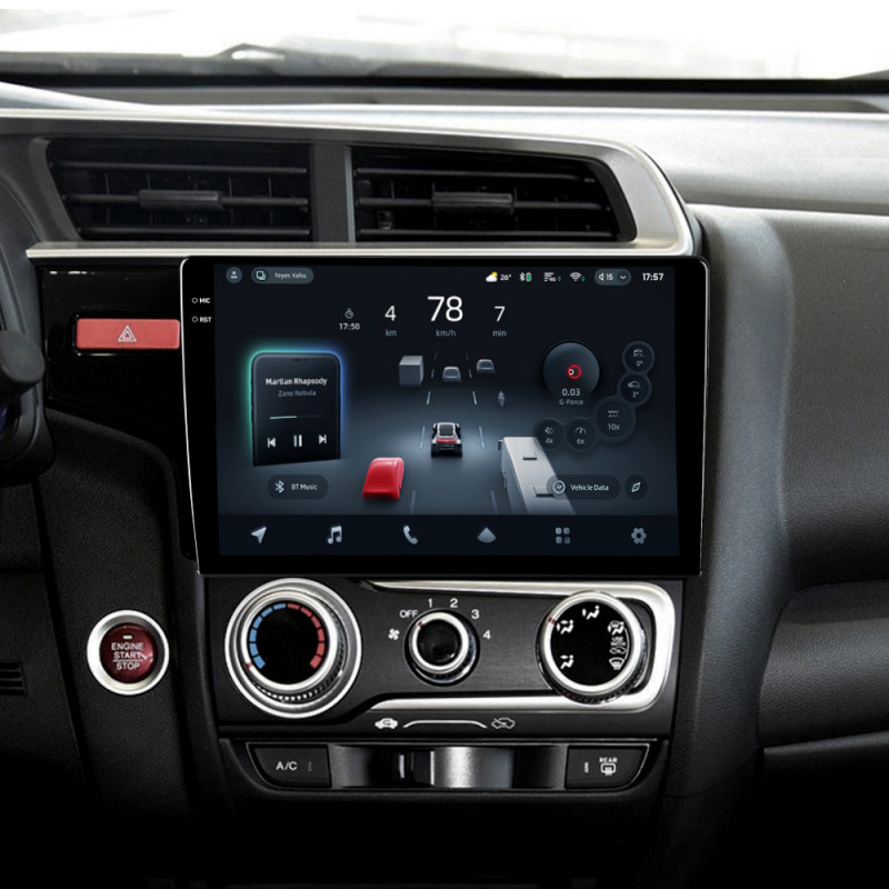 Android head unit Teyes CC4 Pro 12+256 Gb Honda Jazz 3 Fit 3 GP GK 2013 - 2020 (B) 10" 2k