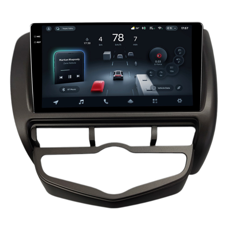 Android head unit Teyes CC4 Pro 8+128 Gb Honda FIT CITY JAZZ 2002-2008 MT AC LHD 9" 2k