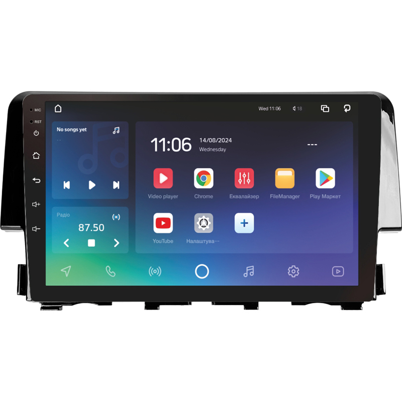 Android head unit SIGMA X9464 ANDROID 10 4+64 Gb 4G DSP Honda Civic 10 FC FK 2015-2020 9"