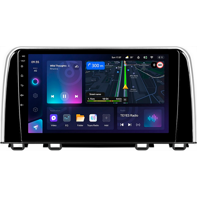 Android head unit Teyes CC3L 4+64 Gb Honda CR-V CR-V 5 RT RW 2017-2022 9"